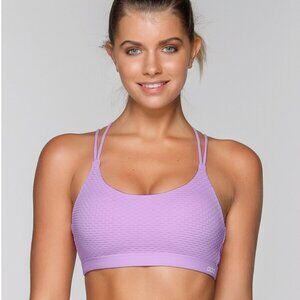 Lorna Jane Ivy Yoga Bra Soft Lilac XS